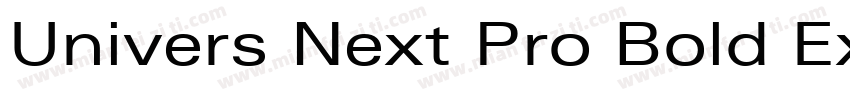 Univers Next Pro Bold Extended字体转换
